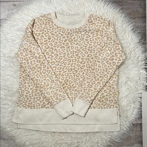 TIME AND TRU Leopard Print Sweatshirt